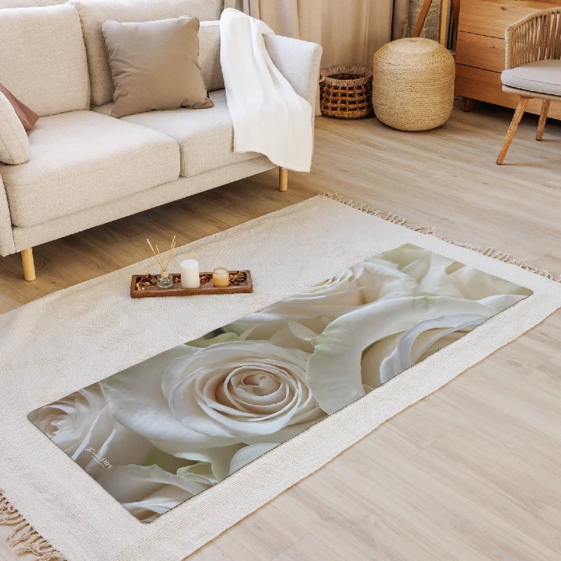 White Roses Yoga mat