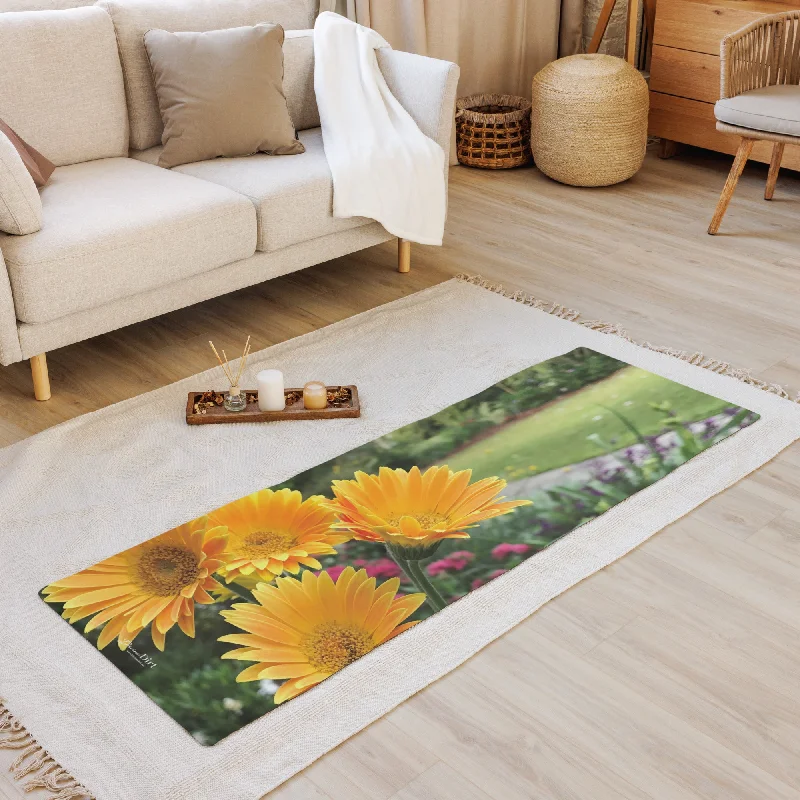 Gerbera Daisies Yoga mat