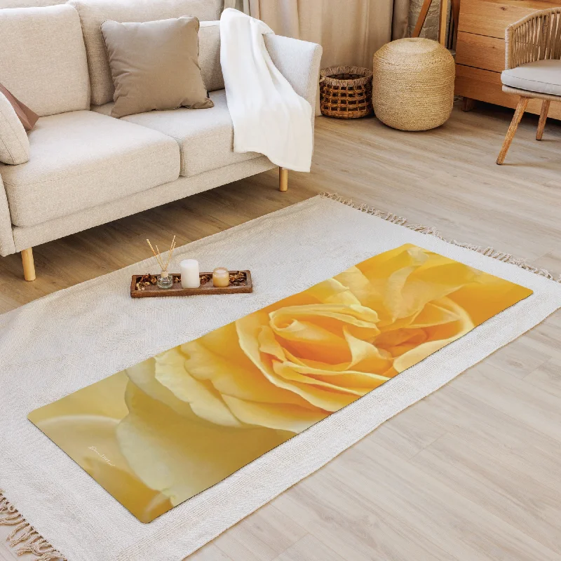 Yellow Rose Yoga mat