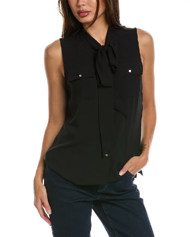 Anne Klein Mixed Media Top