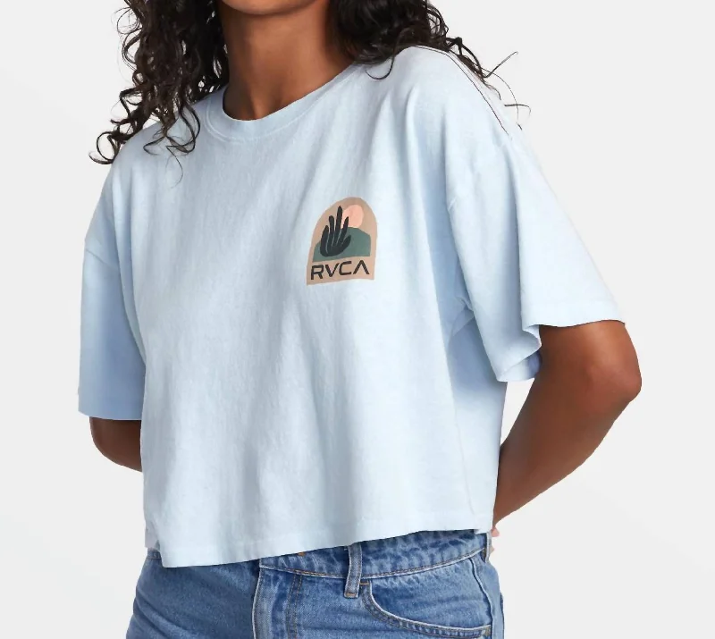 Boyfriend Crop Tee 2 T-Shirt In Sky High