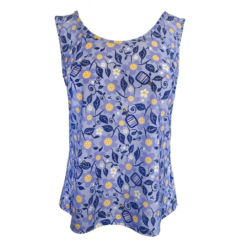 Cambridge Tank Top In Pickleball Garden Lilac