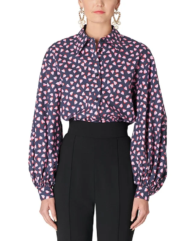 Carolina Herrera Balloon Sleeve Top