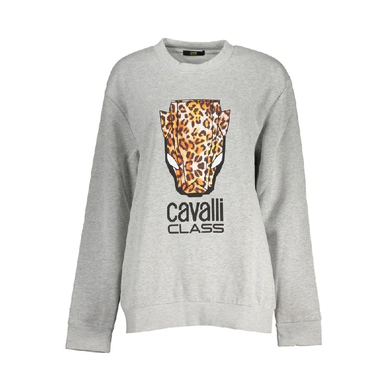 Cavalli Class Chic  Crew Neck Fleece Women's Sweatshirt