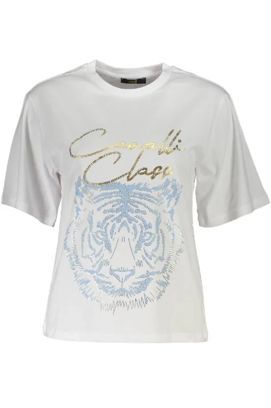 Cavalli Class Chic  Printed Tee with Timeless Women's Elegance