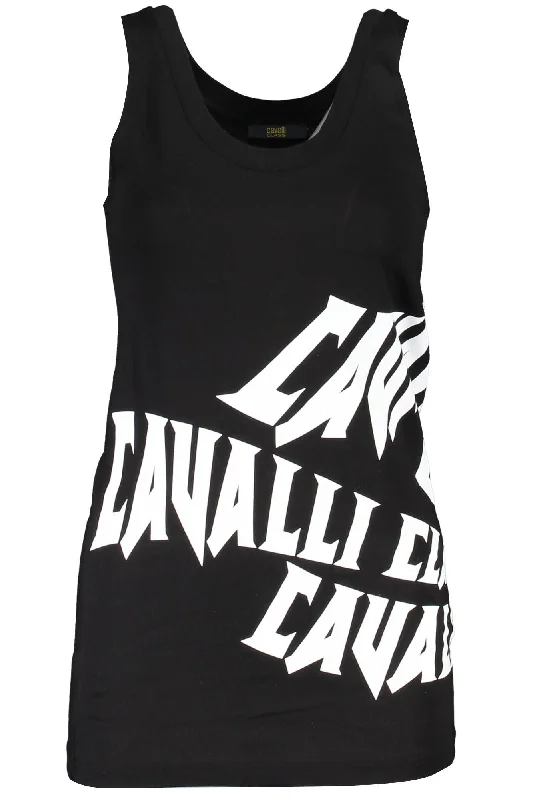 Cavalli Class Chic Wide-Shoulde Printed Tank Women's Top