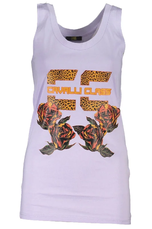 Cavalli Class Elegant  Tank Top with Wide Women's Shoulders