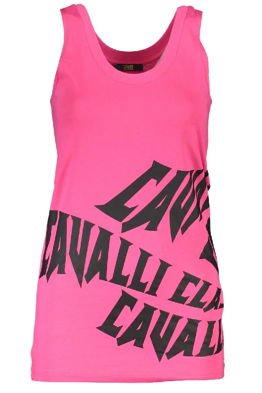 Cavalli Class Elegant  Wide-Shoulder Tank Women's Top