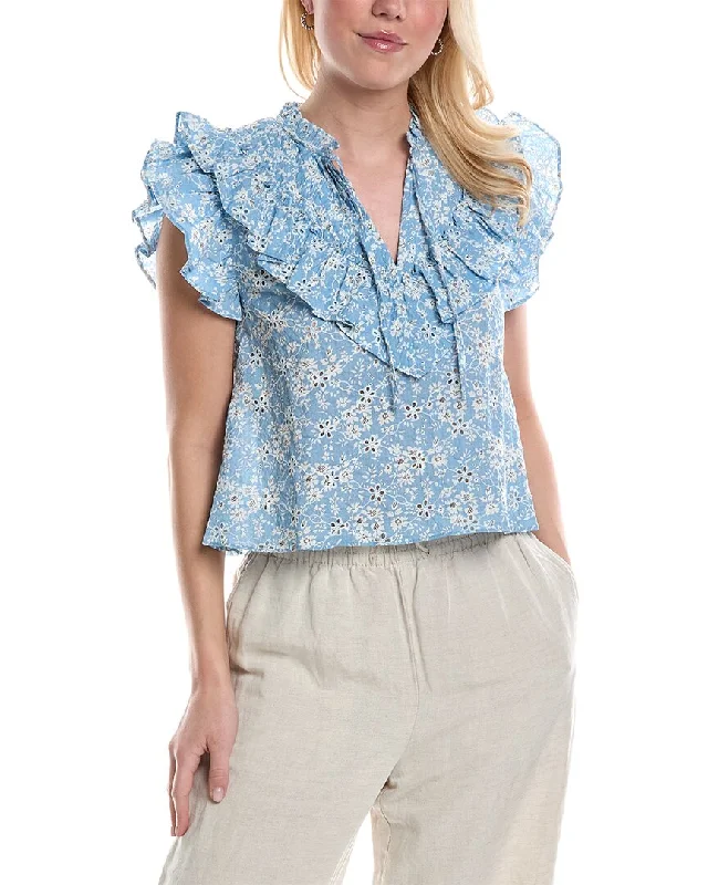 Central Park West Celeste Ruffle Top