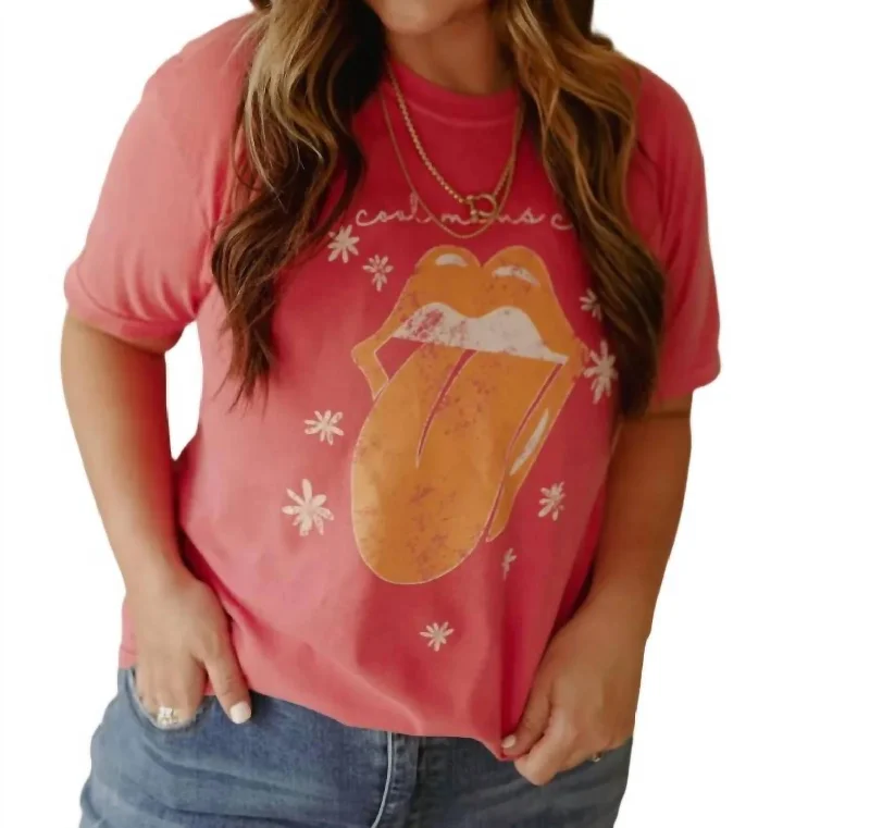 Cool Mom Tee In Pink