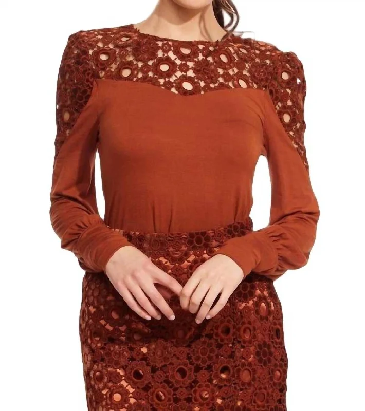 Cuvee Blouse In Sumatra Lace