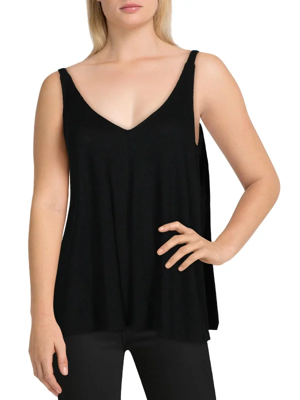 Dani Womens Sheer Sleeveless Tank Top