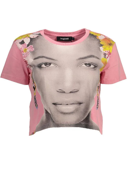 Desigual Chic  Embellished Cotton Women's Tee