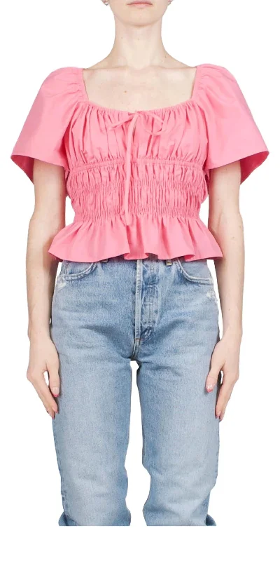 Elvia Top In Carnation