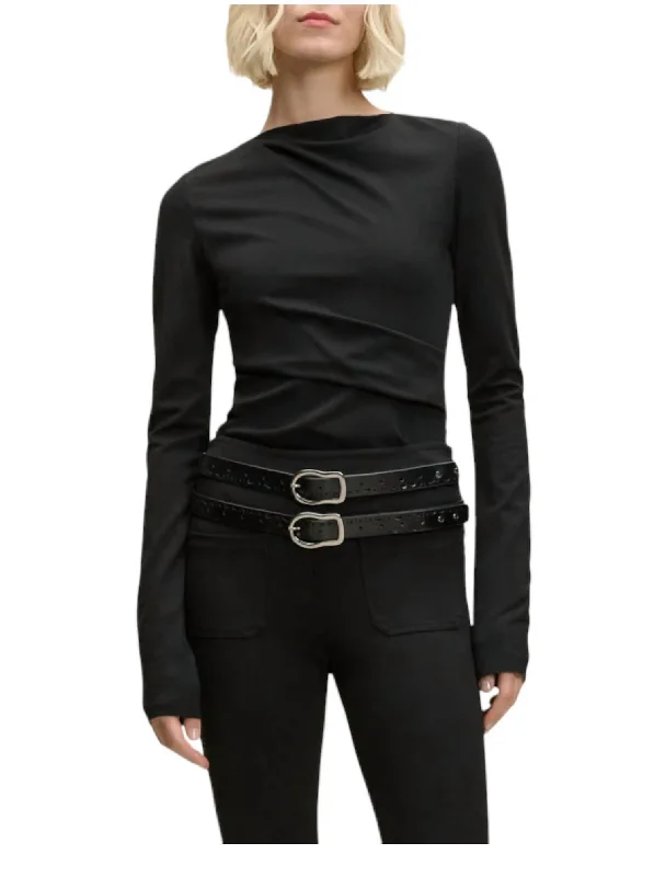 Emotional Essence Ii Blouse In Pure Black