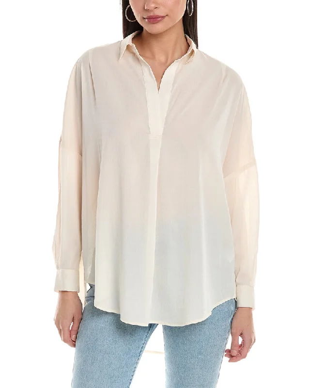 French Connection Clar Rhodes Drape Shirt