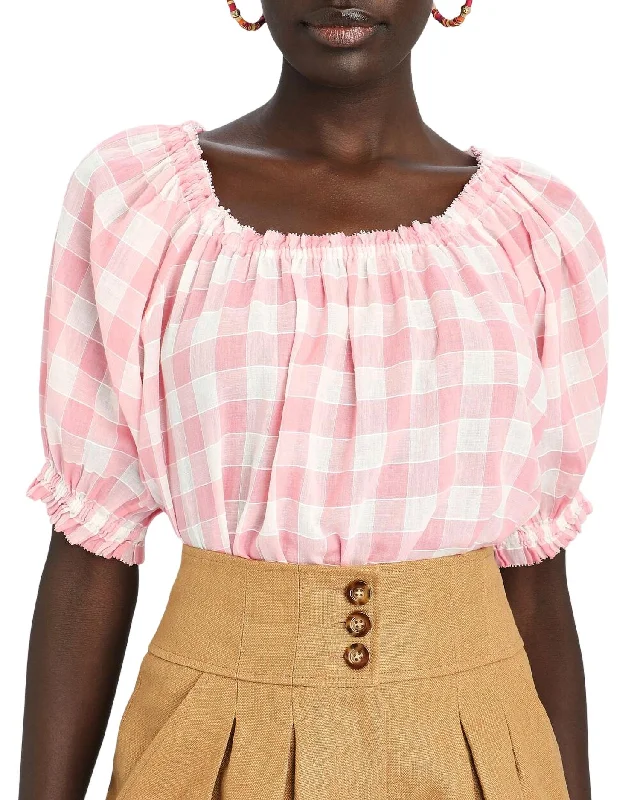 Garland Top In Pink