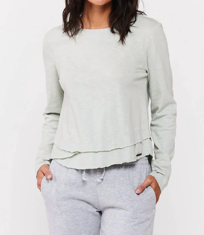 Giselle Pastel Top In Grey