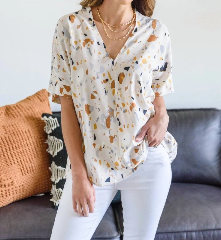 Illusion Blouse In Multi