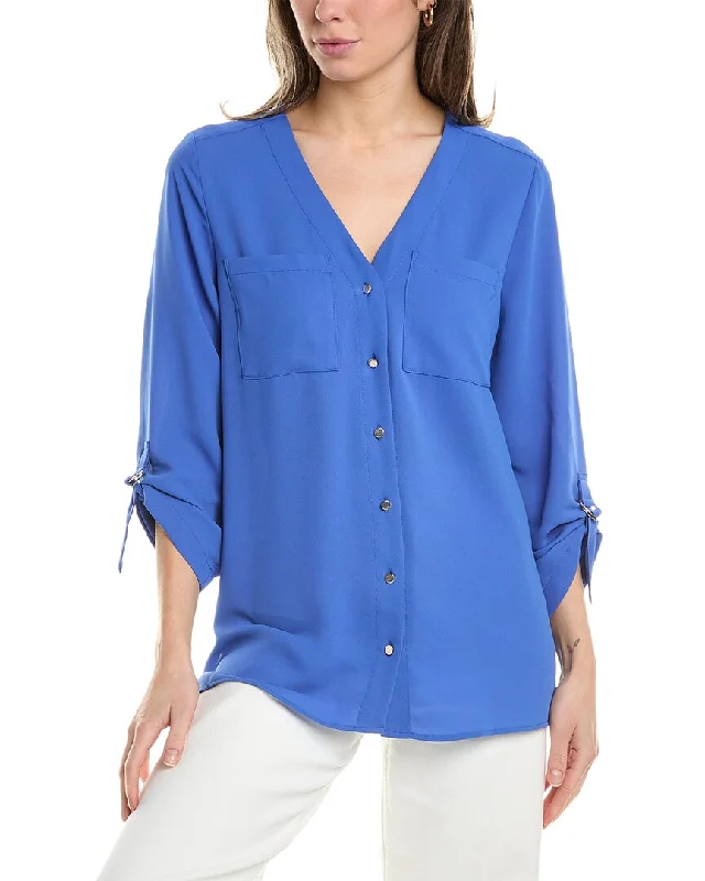 Jones New York Collarless Tunic