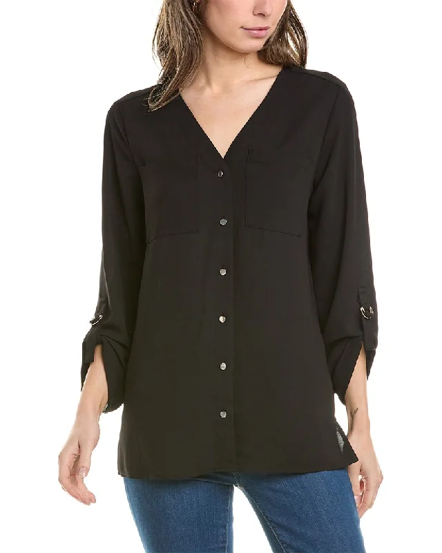 Jones New York Collarless Tunic