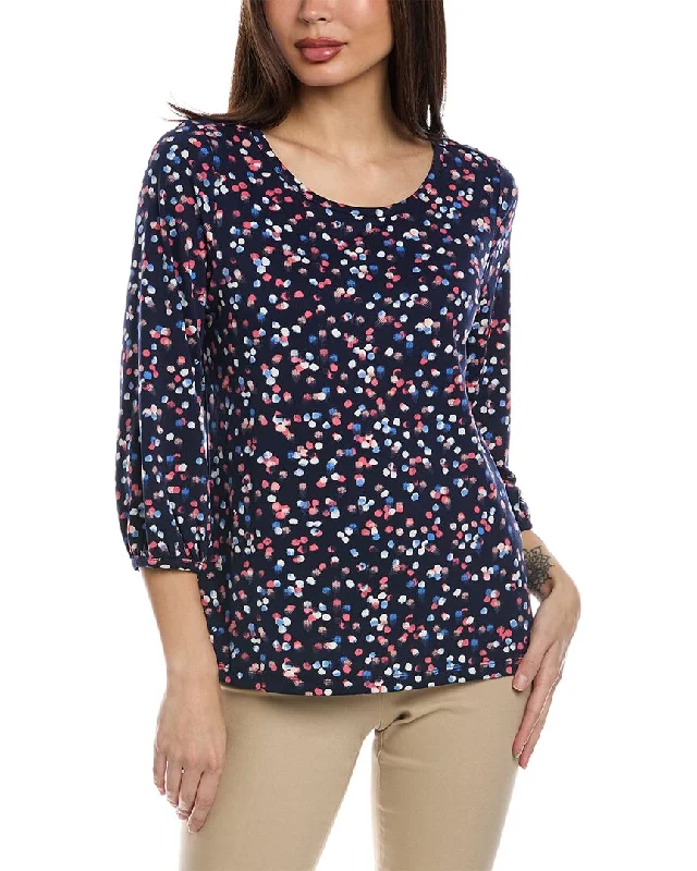 Jones New York Moss Crepe Top