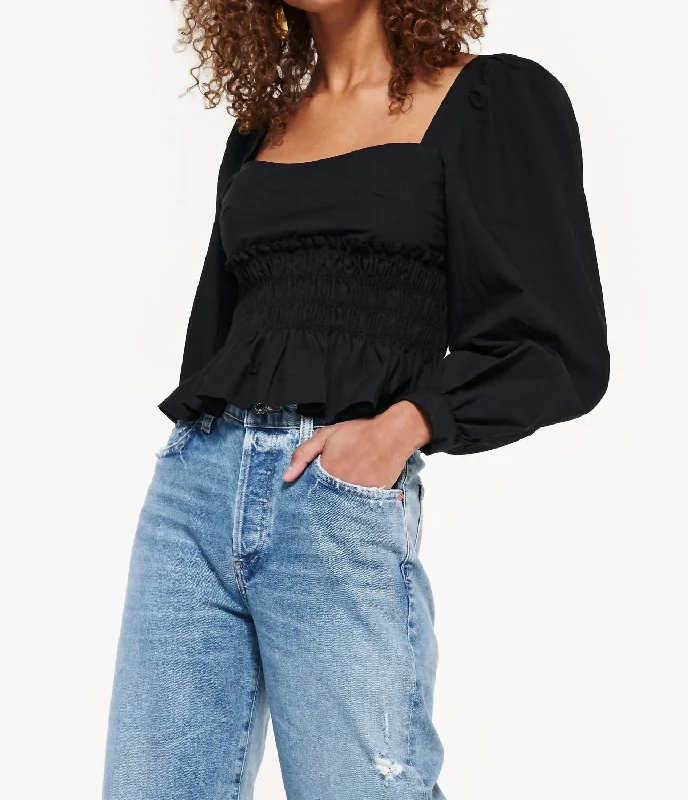 Katina Top In Black