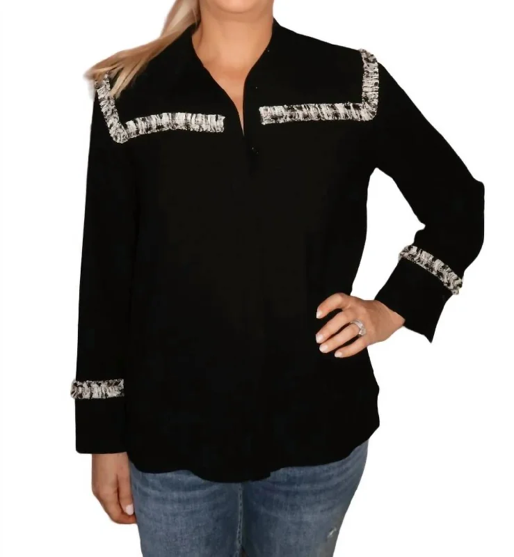 Kenzie Blouse In Black