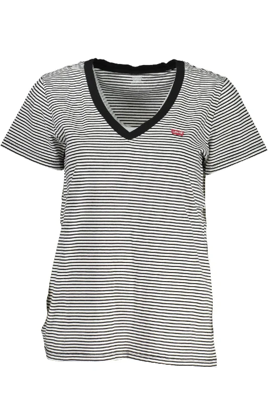 Levi's Sleek V-Neck Tee with Classic Women's Logo