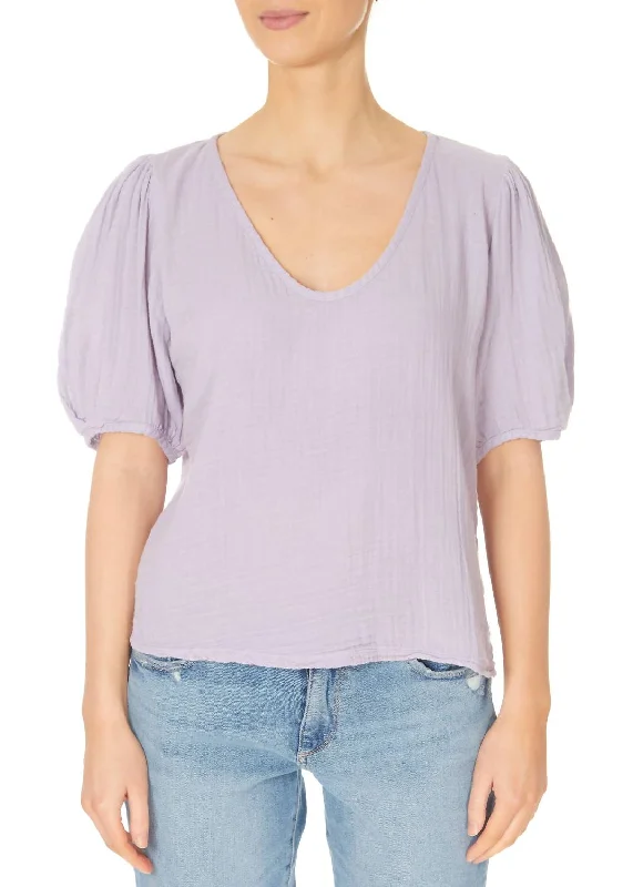 Louisa Top In Lilac