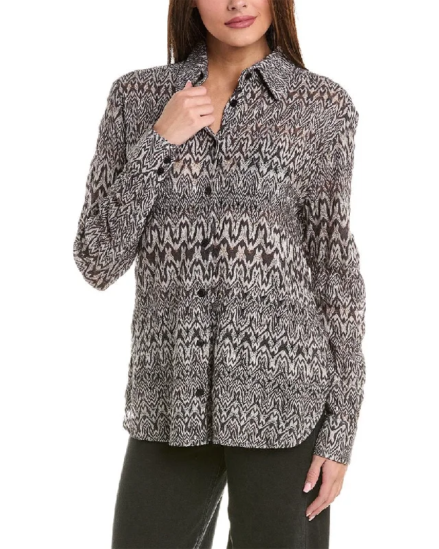 M Missoni Patterned Wool-Blend Shirt