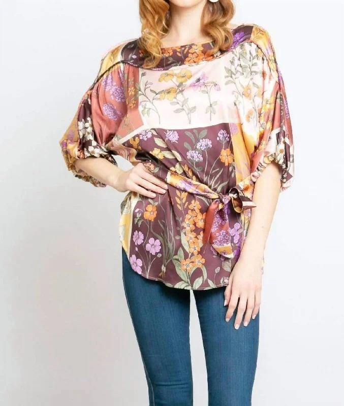 Magda Blouse In Botanical Bloom