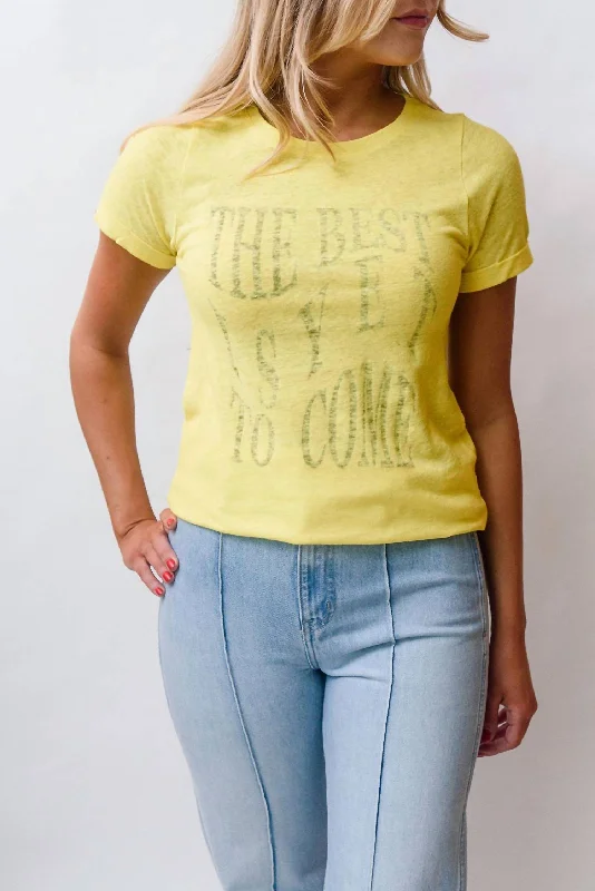 Manolis T-Shirt In Yellow