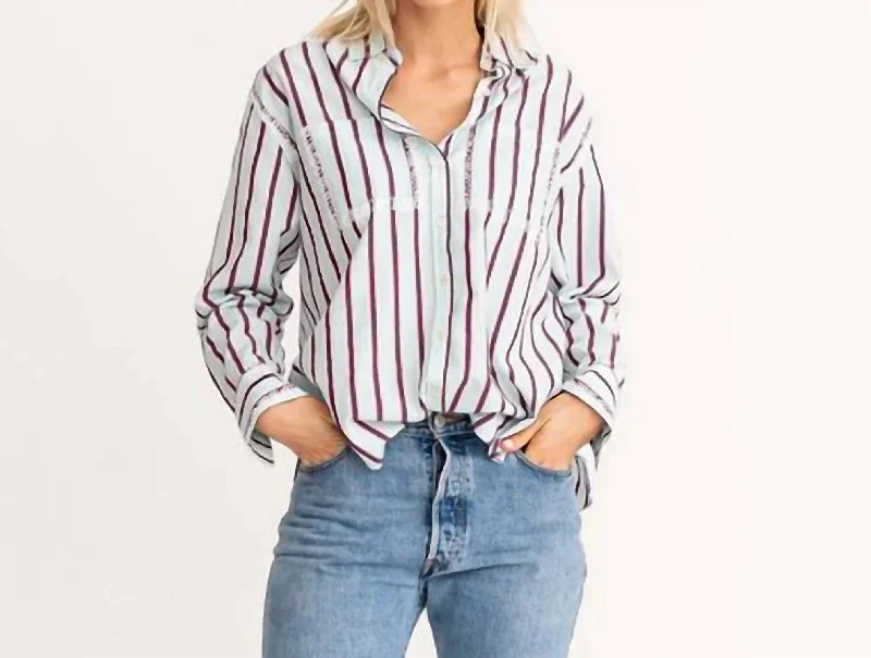 Marti Striped Actually Shirt In Saltwater