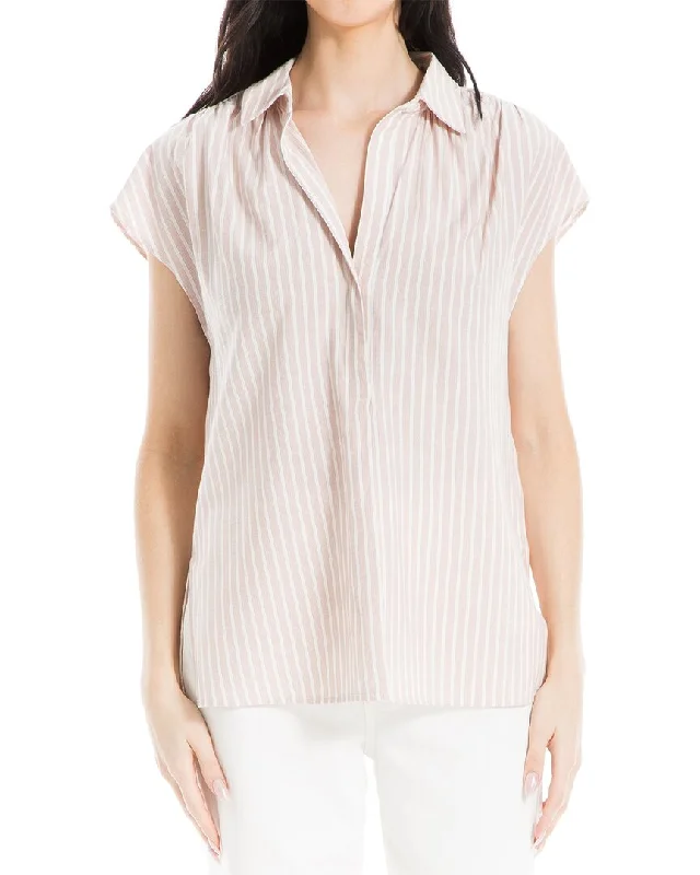 Max Studio V-Neck Collar Blouse