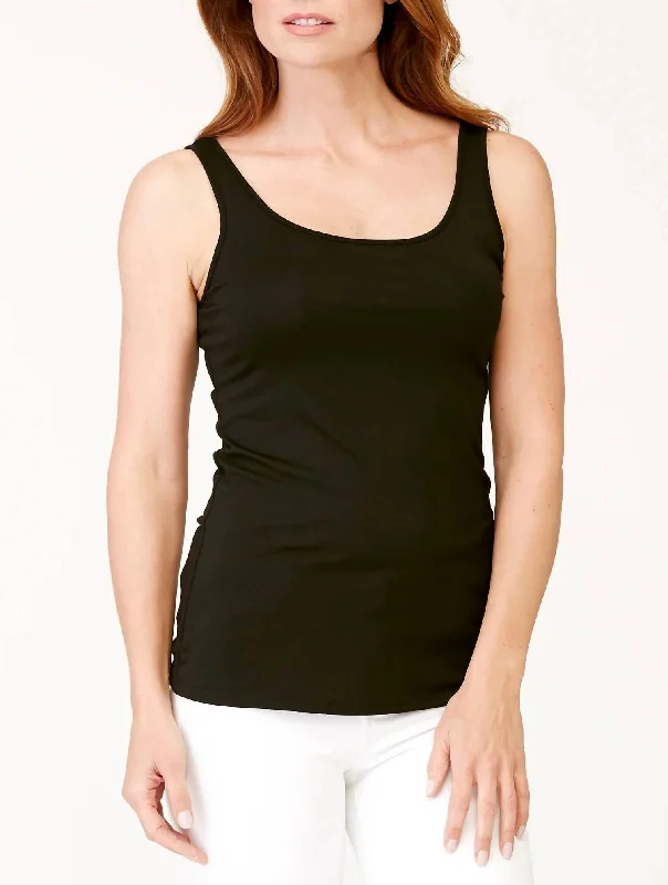 Meredith Midi Cami Top In Black