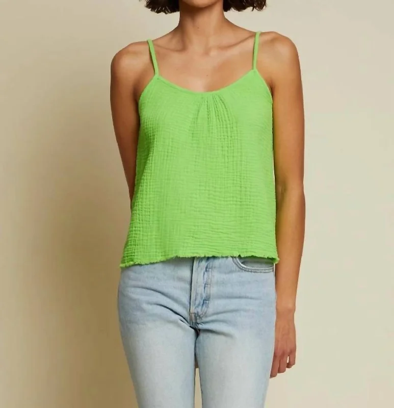 Millie Swing Cami In Acid Green