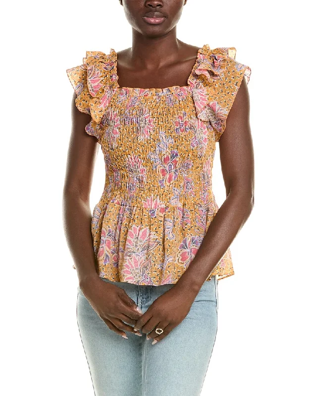 Nanette Nanette Lepore Smocked Top