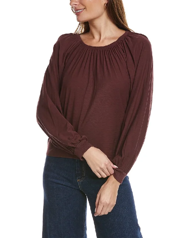 Nation LTD Sloane Elastic Neck Top