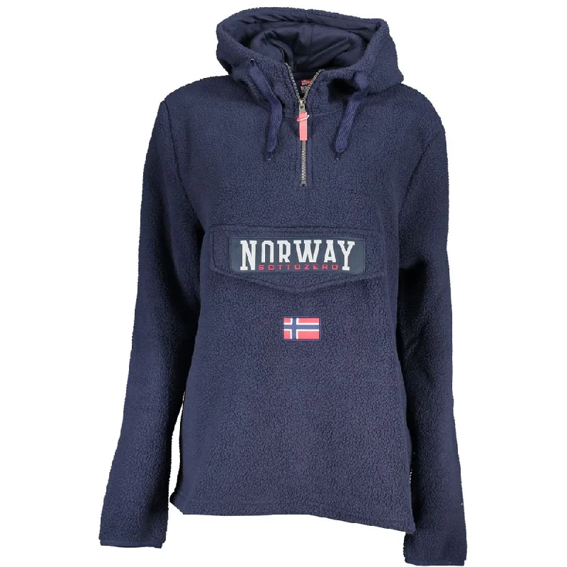 Norway 1963 Chic  Hooded Sweatshirt with Unique Women's Pocket