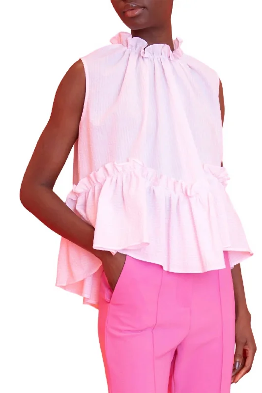 Pauline Top In Pink/white