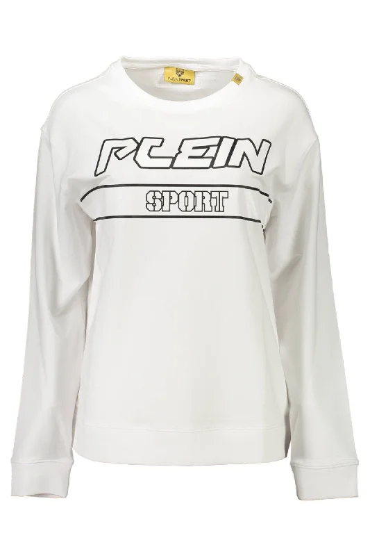 Plein Sport Chic Contrast Detail Long Sleeve Women's Sweatshirt