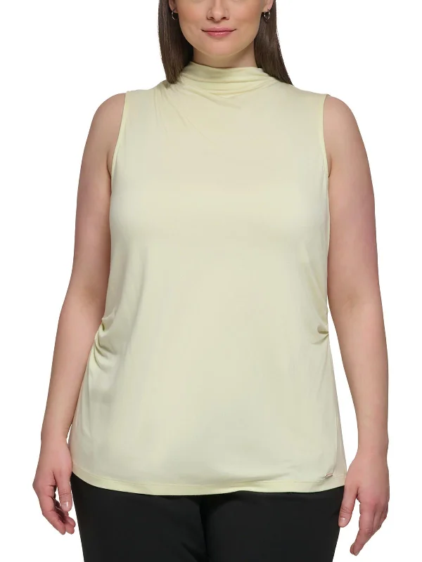 Plus Womens Knit Jersey Shell