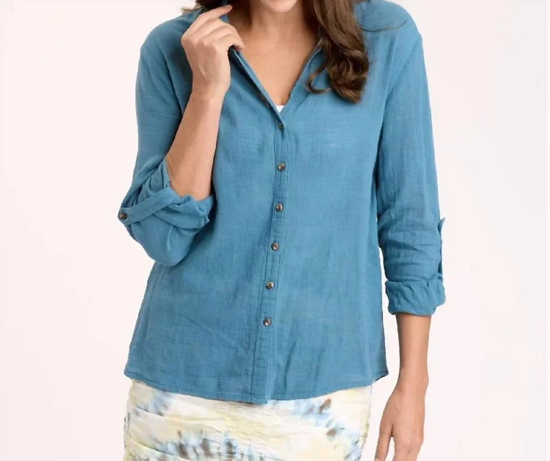 Porter Blouse In Safe Harbor