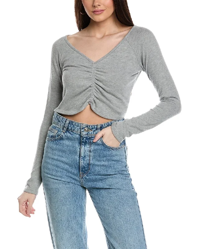 Project Social T Paradise Cozy Ruched Front Top