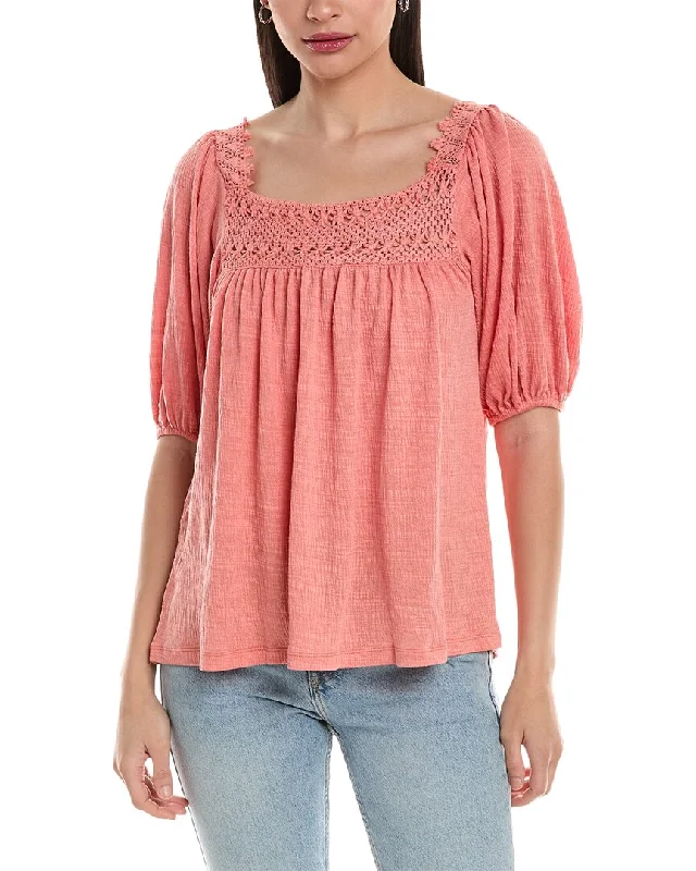 Rain Lace-Trim Top