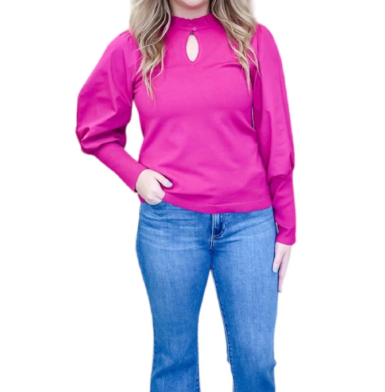 Sheryl Top In Fuchsia