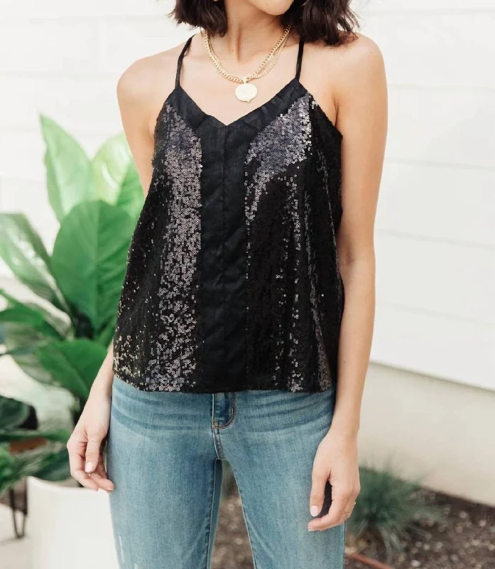 Shine Bright Tank In Black