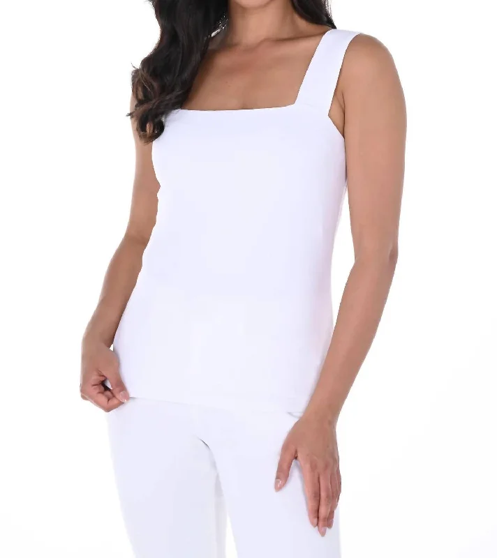 Sleeveless Top In Off White