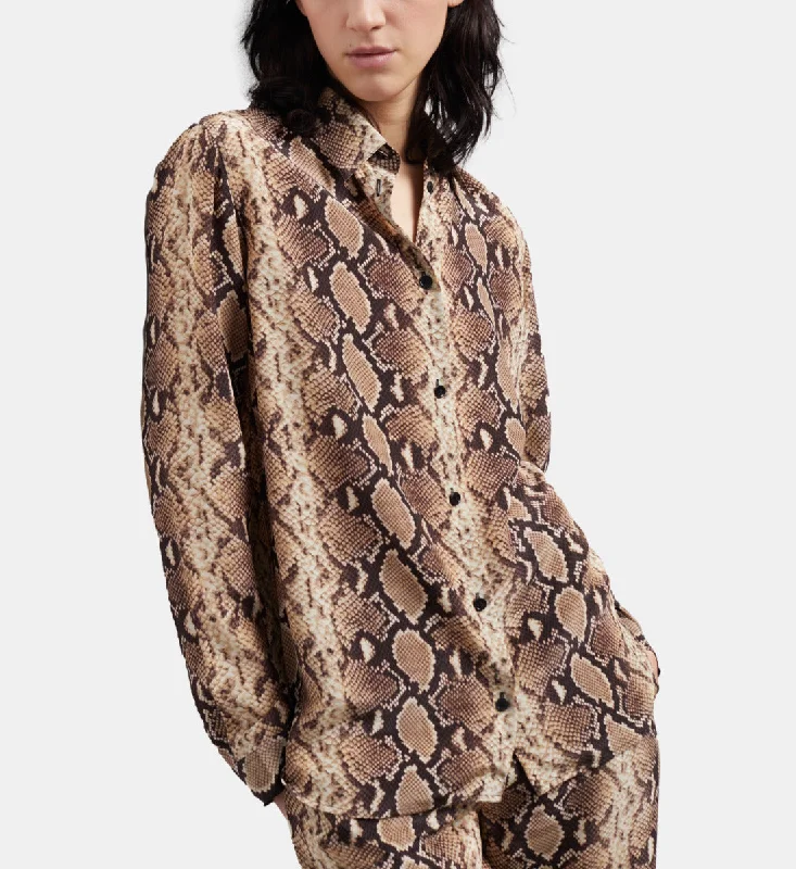 Snakeskin Print Shirt